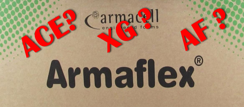 Armaflex ACE, XG or AF? These are the differences!